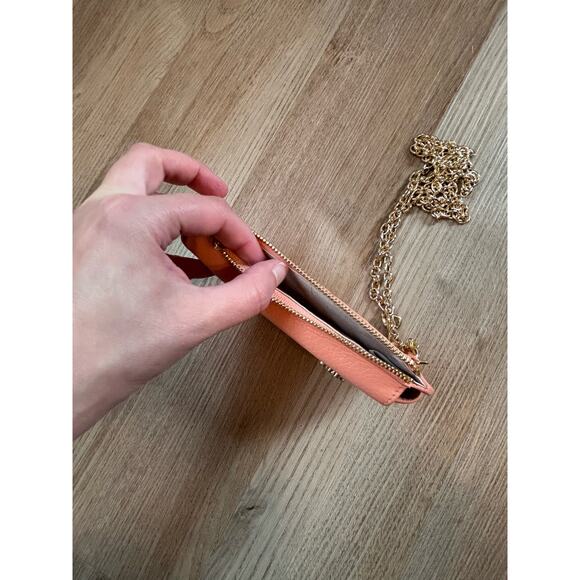 Radley London Hillcrest Large Phone Crossbody Peach Orange Gold - Picture 7 of 7